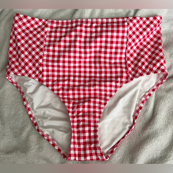 Draper James Other - Draper James Pink and White Gingham Bikini Bottom